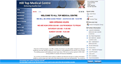 Desktop Screenshot of hilltopmedicalcentre.co.uk