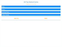 Tablet Screenshot of hilltopmedicalcentre.co.uk